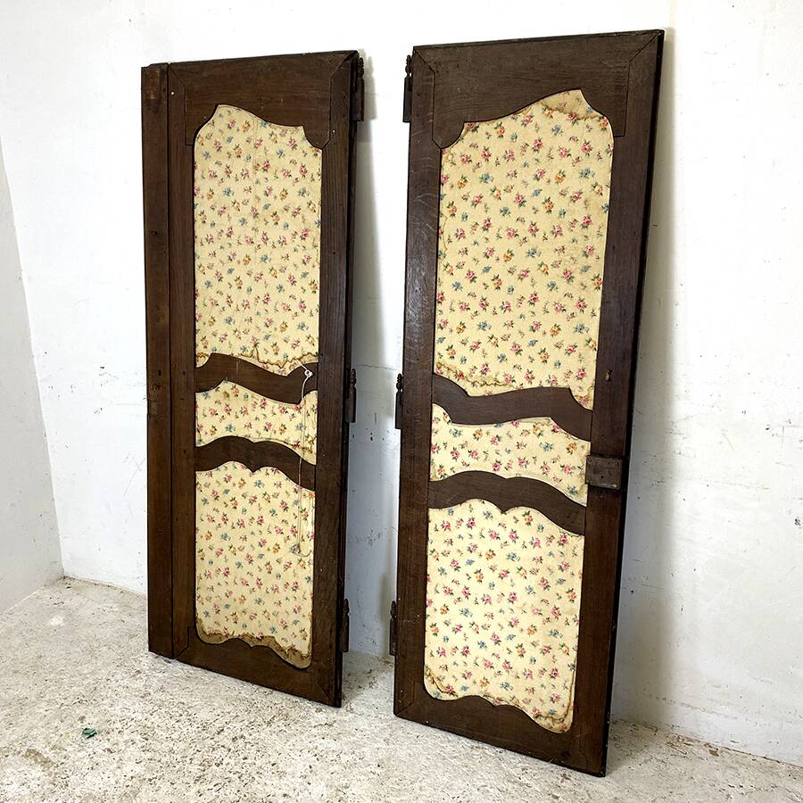 Pair of solid oak cabinet doors