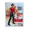 Affiche cinéma originale "Le Vengeur" Randolph Scott 120x160cm 1957