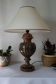 Brown onyx baluster lamp base