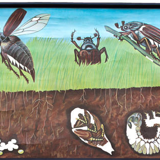 Affiche de l’école de Jung-Koch-Quentell, mai coléoptère, 1973