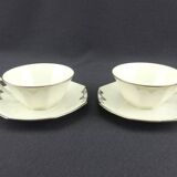 Art Deco tête-à-tête in Limoges porcelain by Legrand