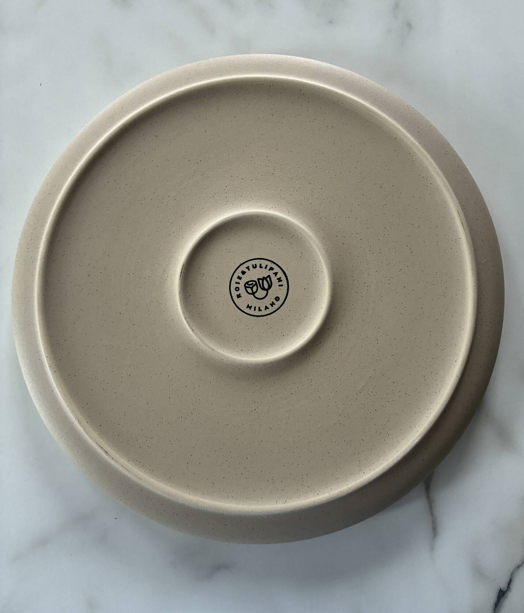 Round presentation plate Rose & Tulipani Milan