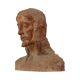 Old Abstract Terracotta Bust of Christ Life Size