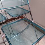 3 'Plia' chairs by Piretti for Castelli