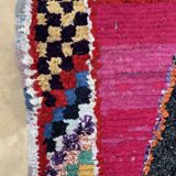 Pink Boucherouite carpet - 109 x 170 cm