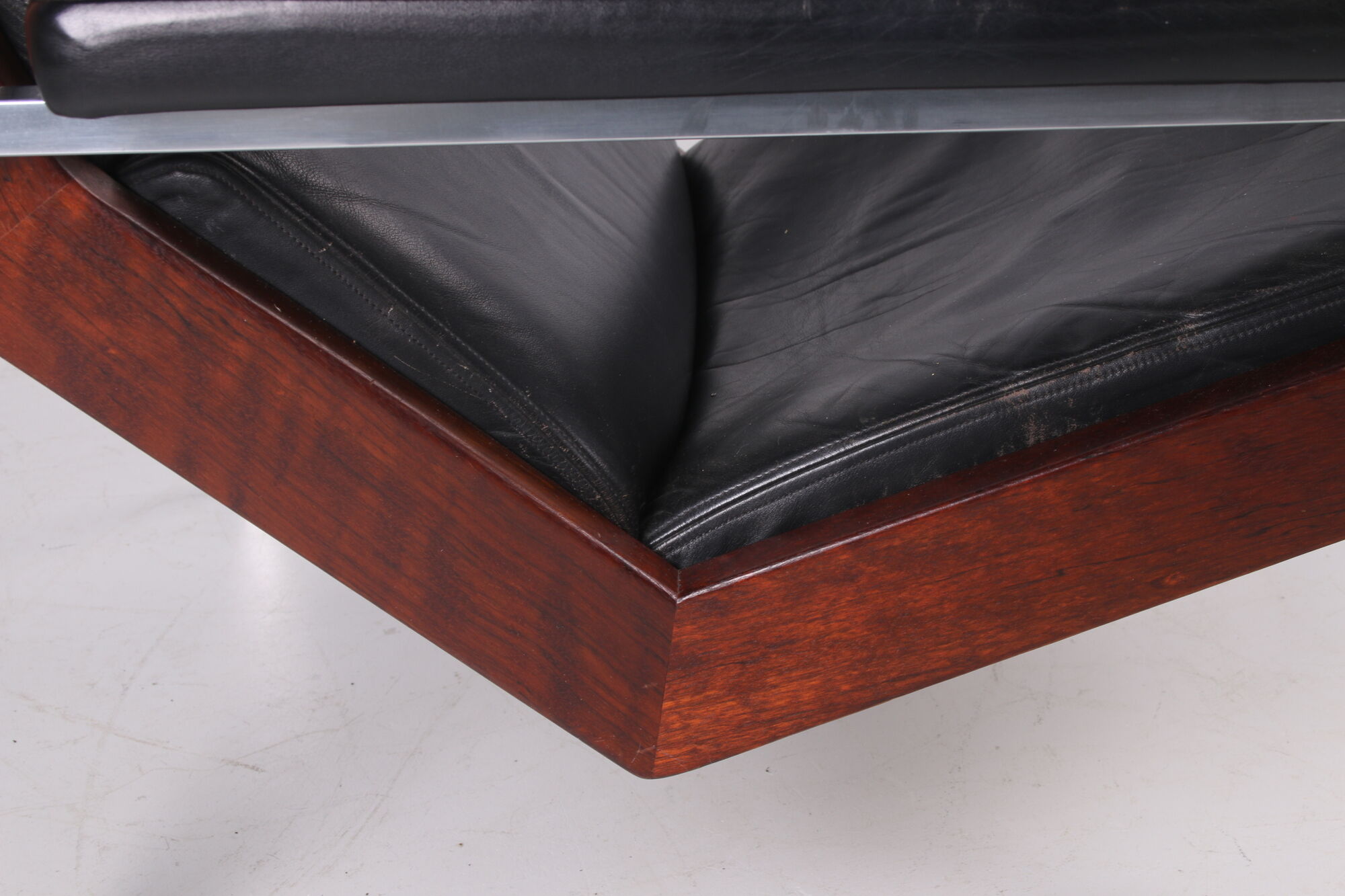 Rosewood and Leather Lotus chair by Rob Perry for 't Spectrum, 1960