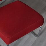 Fauteuil chauffeuse rouge vintage