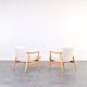 Mid-Century lounge chairs by J. Kędziorek, 1960s, set of 2.