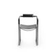 Wanderlust bar stools with black backrest and metal.
