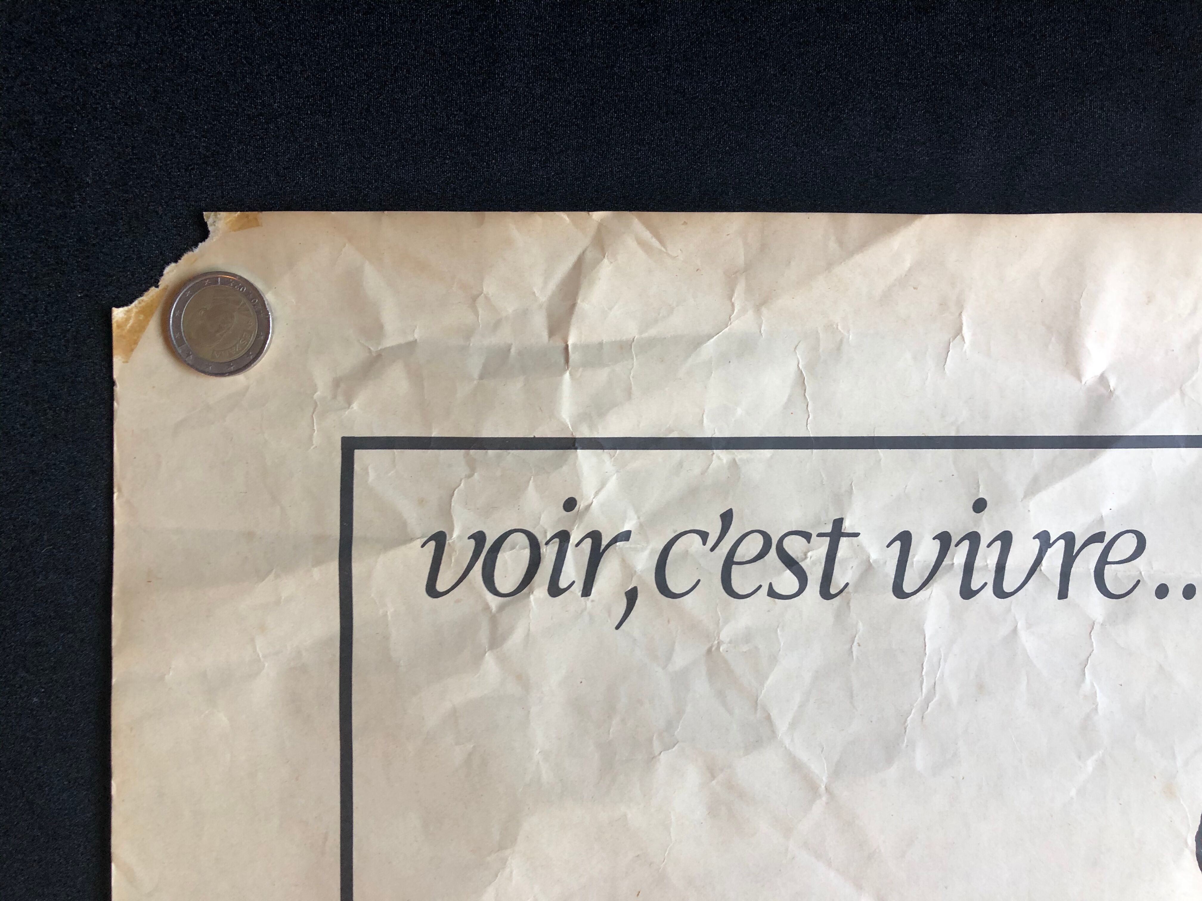 Old vintage poster B. Chadebec 1985