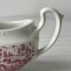 Porcelain gravy boat 'The constable series Bicentennial' pink