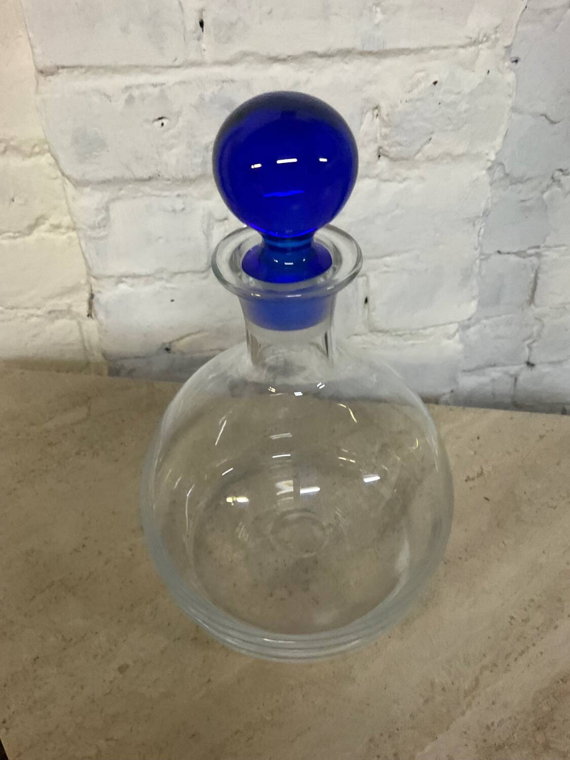 Vintage blown glass carafe