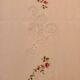 Large antique hand-embroidered tablecloth