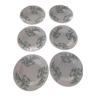 6 assiettes creuses.model capri manufacture Pexonne