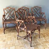 Rattan armchairs