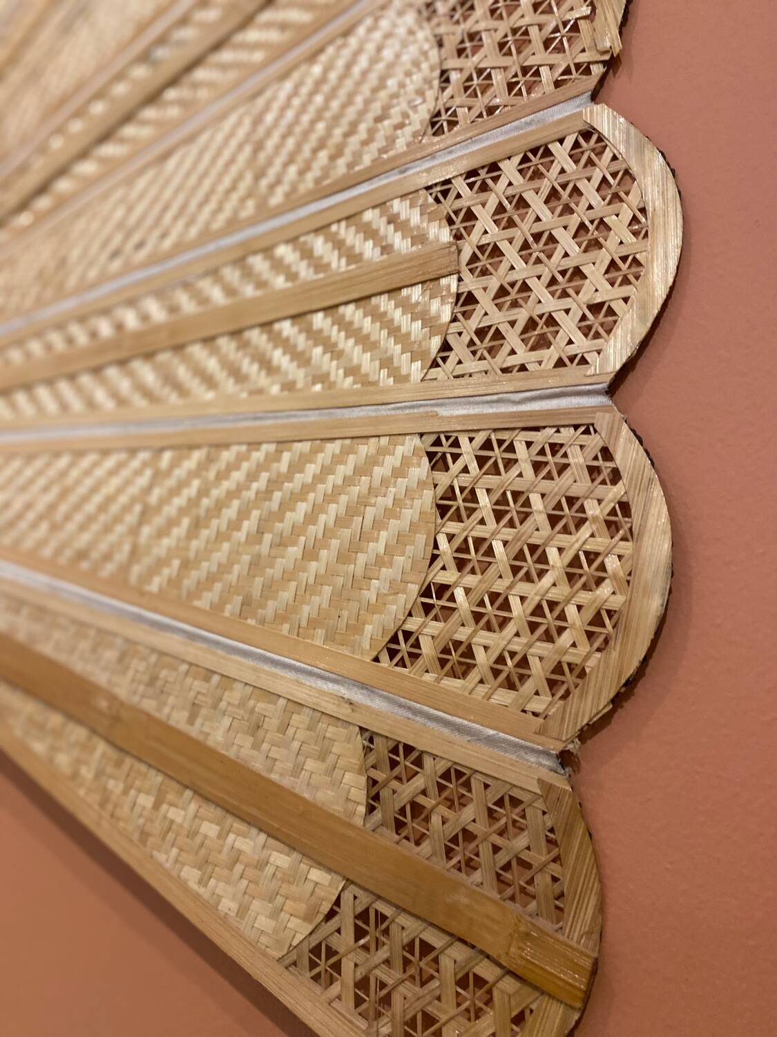 Giant bamboo and cane fan