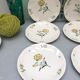 Lots of 6 flat plates model embrun, with floral motifs. Stamped Salins France