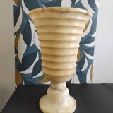 Alabaster lamp base