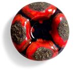 Sculptural Vallauris Ceramic Vide-Poche, Fat Lava Glaze, France, 1950s