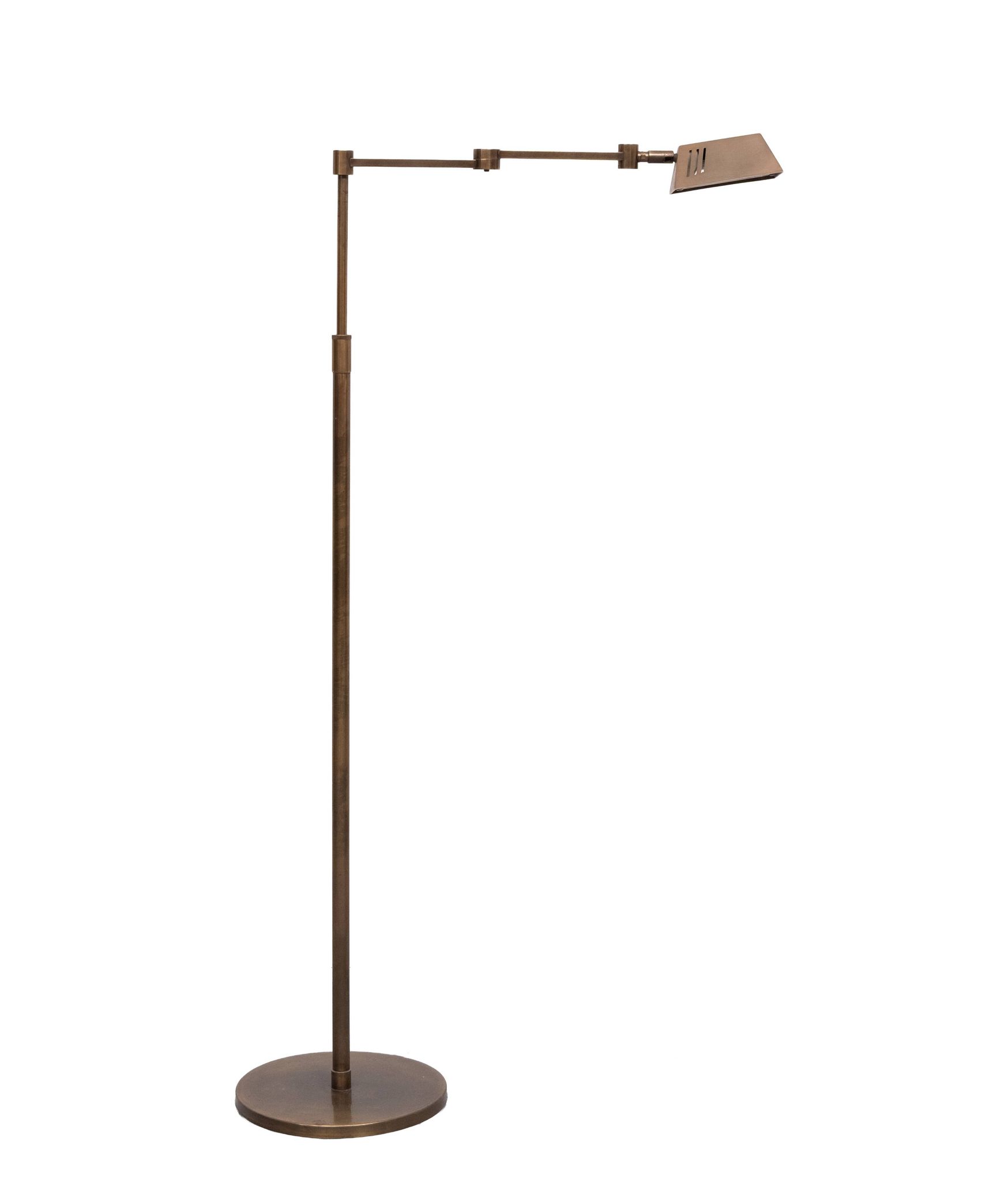 Bronze Library swing arm floor lamp Halogen Germany