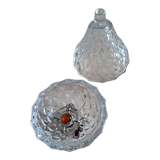 Glass pear candy box