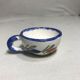 4 cups Quimper HB ceramic + drawings series painted vintage