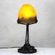 Art Deco glass paste lamp G. Milesi