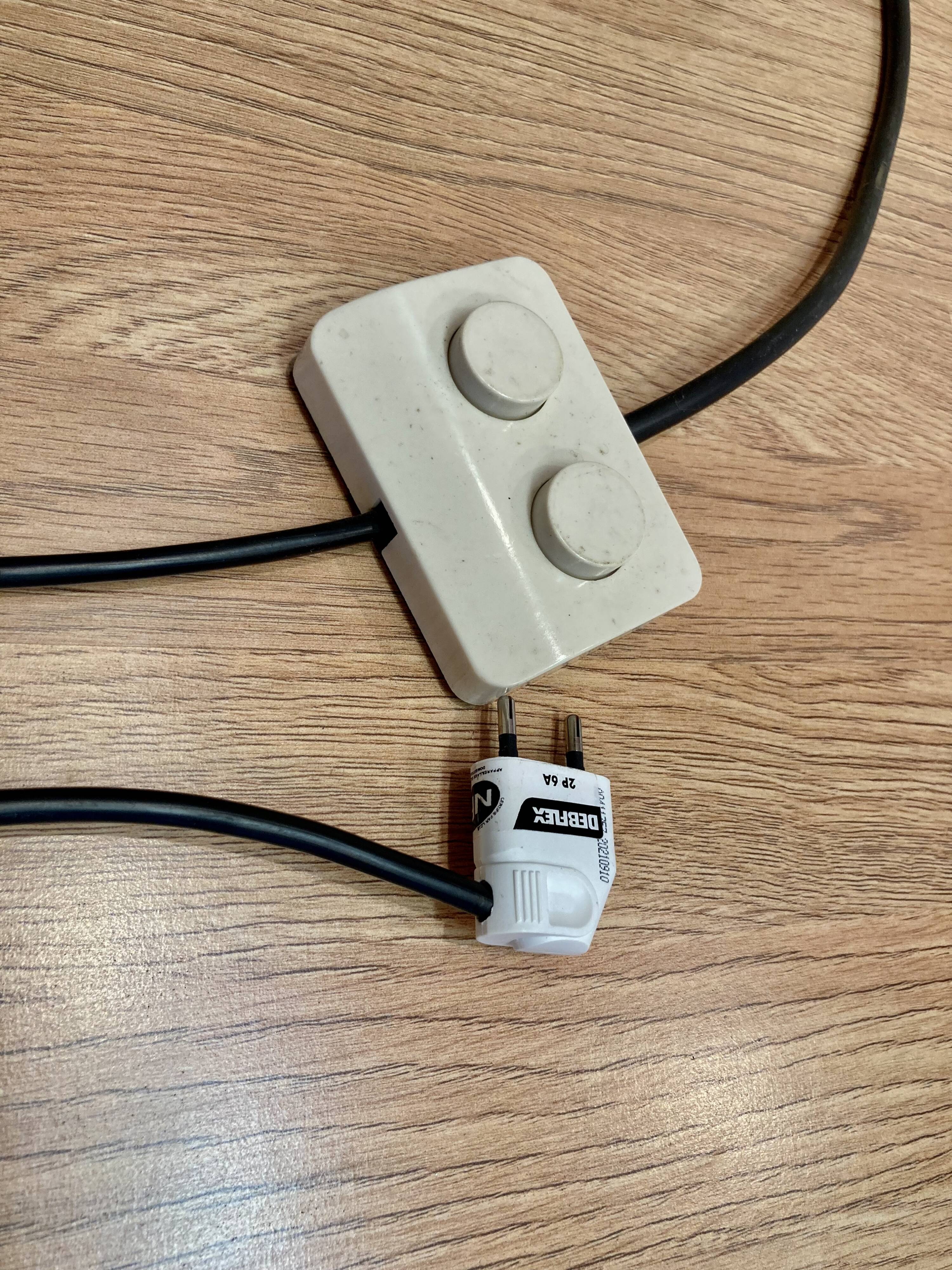 Black steel floor lamp