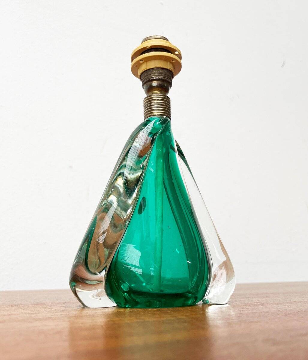 Mid-century Italian Murano glass table lamp from the 1950s.