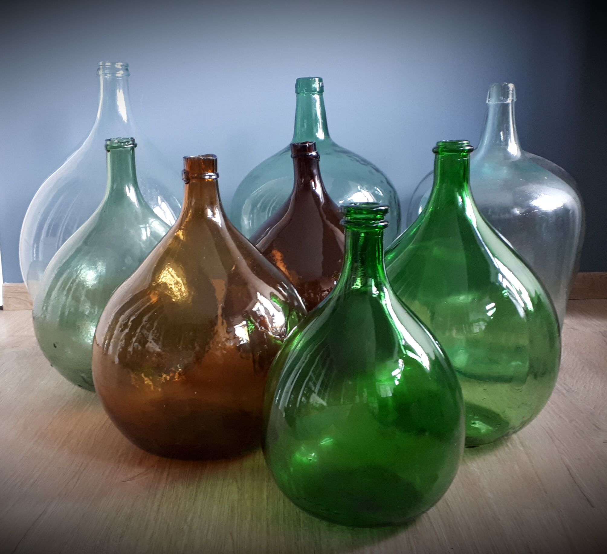 Demijohn 25L transparent round
