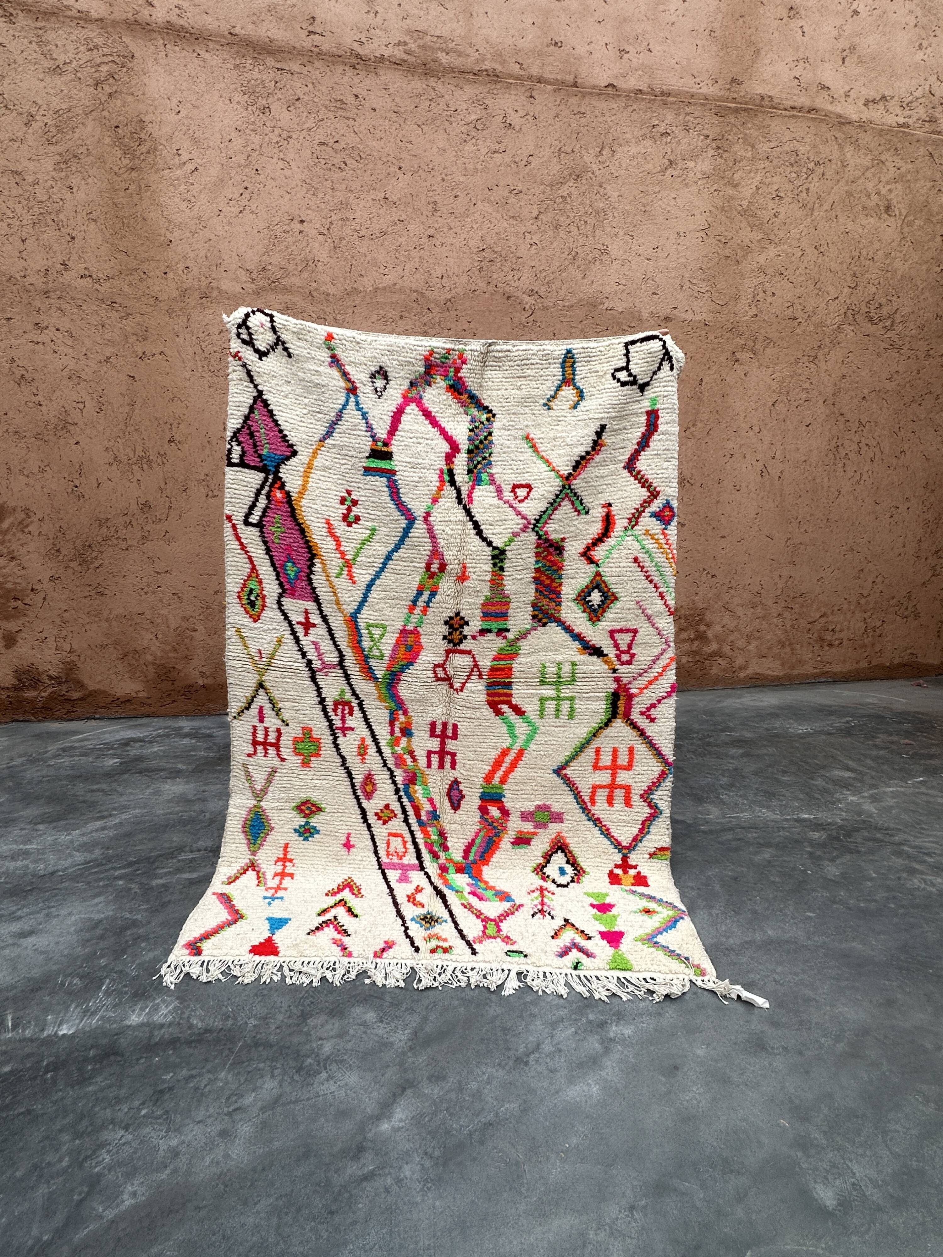 Colorful Moroccan rug - 147 x 215 cm