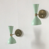 Paire appliques murale italienne style années 50