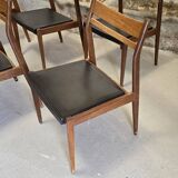 6 Scandinavian style teak chairs 1960