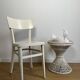 White vintage bistro chair