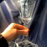 Set of 12 Portieux crystal red wine glasses slim shape