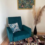 Duo of armchair back-of-year 50/60, restored