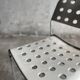 White Lacquered Steel Omstak Chair by Rodney Kinsman for Bieffeplast (1971) Industrial Sled Base