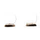 Pair of white Functionalism table lamps - 1930s Germany