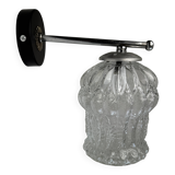 Vintage metal and glass wall light.