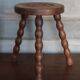 Vintage stool, tripod stool, occasional stool, wooden plant stand