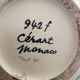 Vase with an original shape signed CERART from Monaco, 1950s-60s.