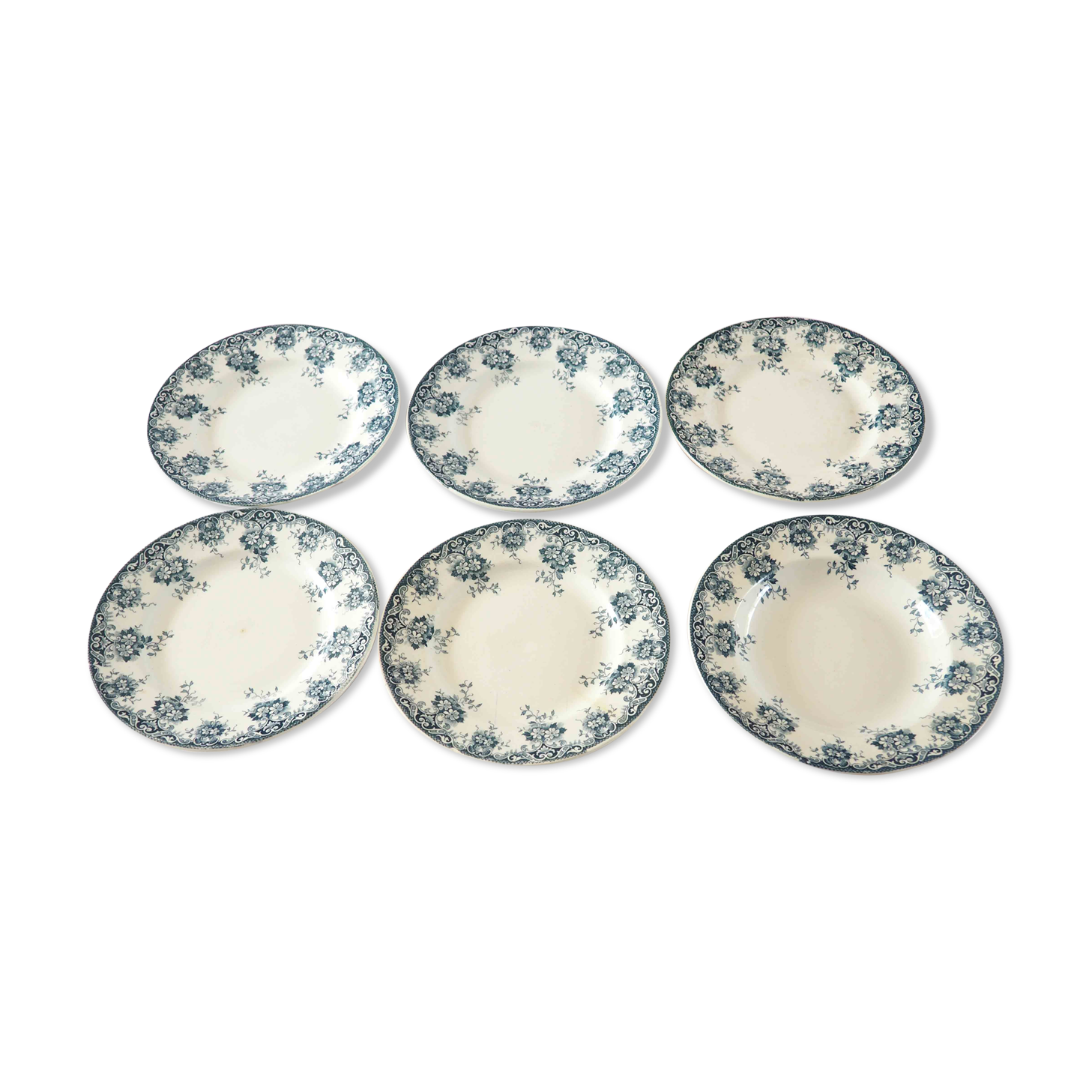6 Terre de Fer Slate Plates