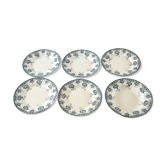 6 assiettes Terre de Fer ardoise