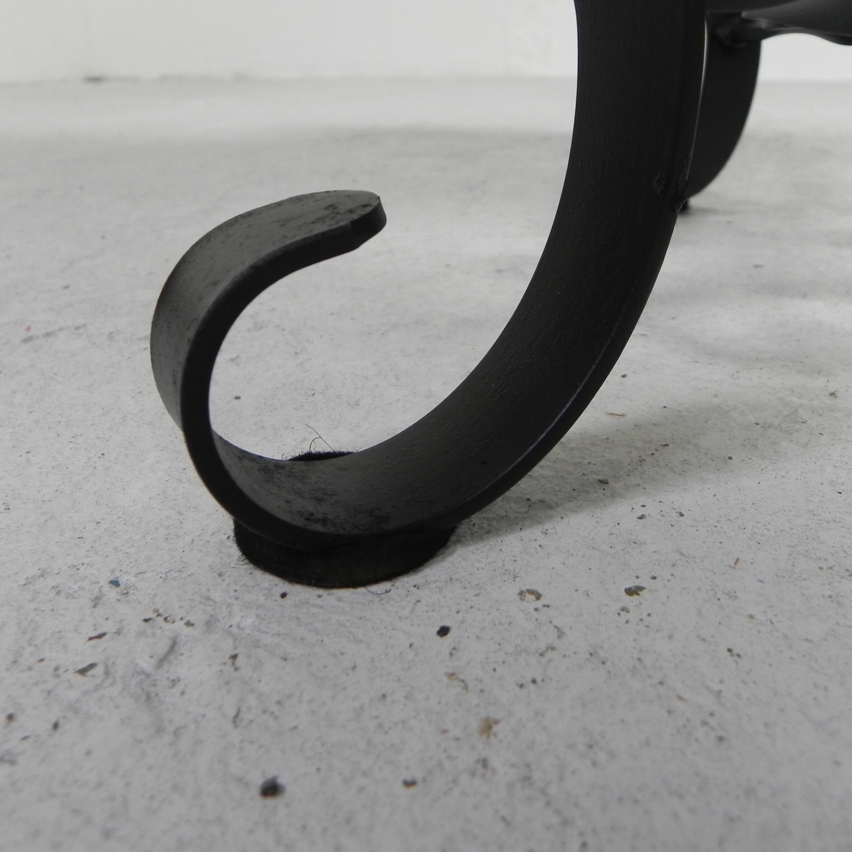 Vintage coffee table with 4 tiles, 1960s