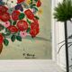 Peinture bouquet de fleurs tableau naïf