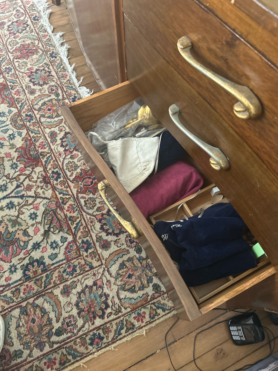 Vintage wooden commode in Louis XV style – Albano Company (New York)