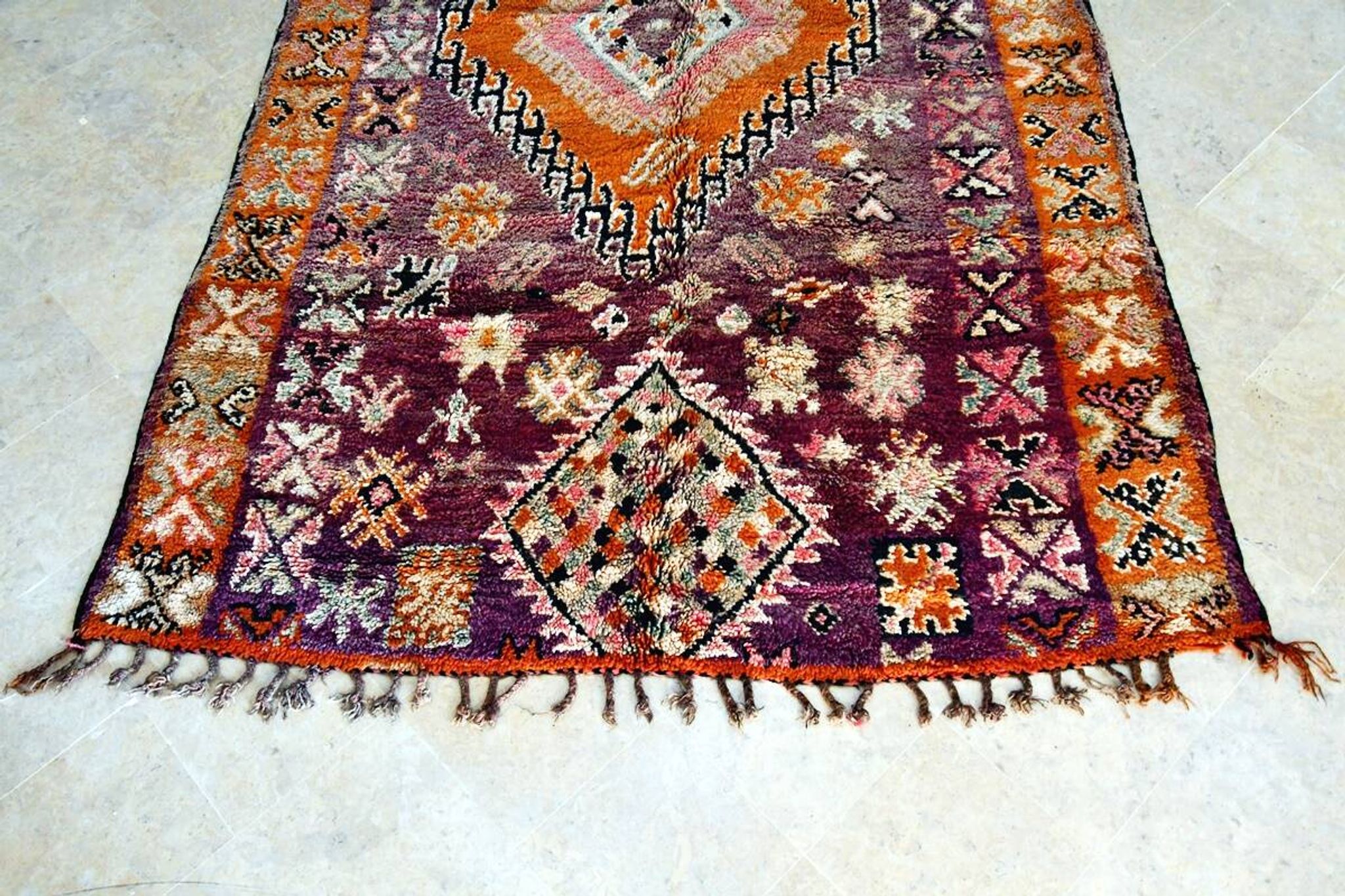 Moroccan Berber rug Boujaad vintage 356 x 190 cm Excellent condition