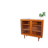 Commode vitrine WK style années 60, en teck, vintage rétro.