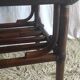 Rattan coffee table and smoked glass 60-70s