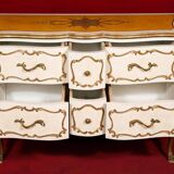 1950s Italian commodity in painted and gilded wood
